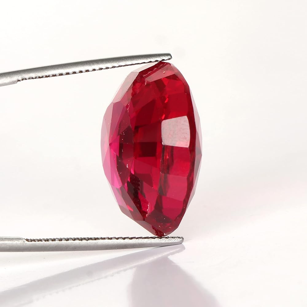 Amazon | GEMHUB 43Ct ラウンドルビー宝石 ルビーリング用